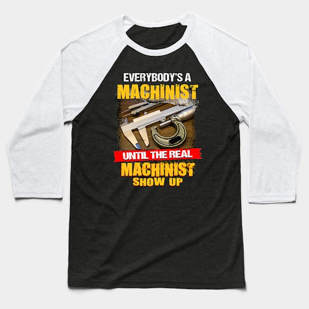 Awesome machinist Baseball T-Shirt by Éléonore Royer